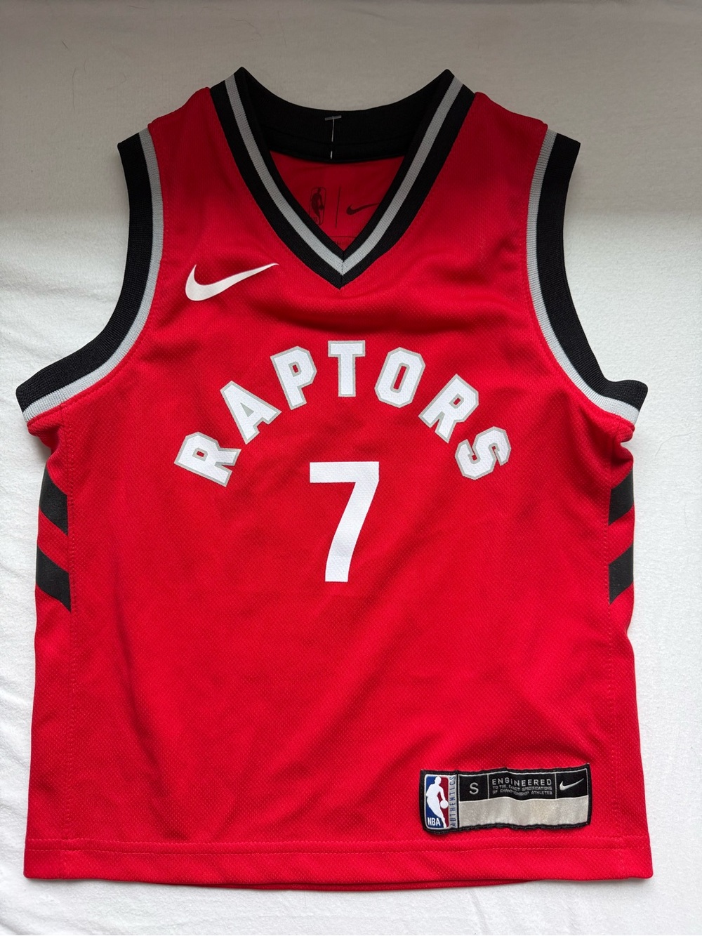 NBA Kyle Lowry Toronto Raptors Red and Black #7 Youth Jersey